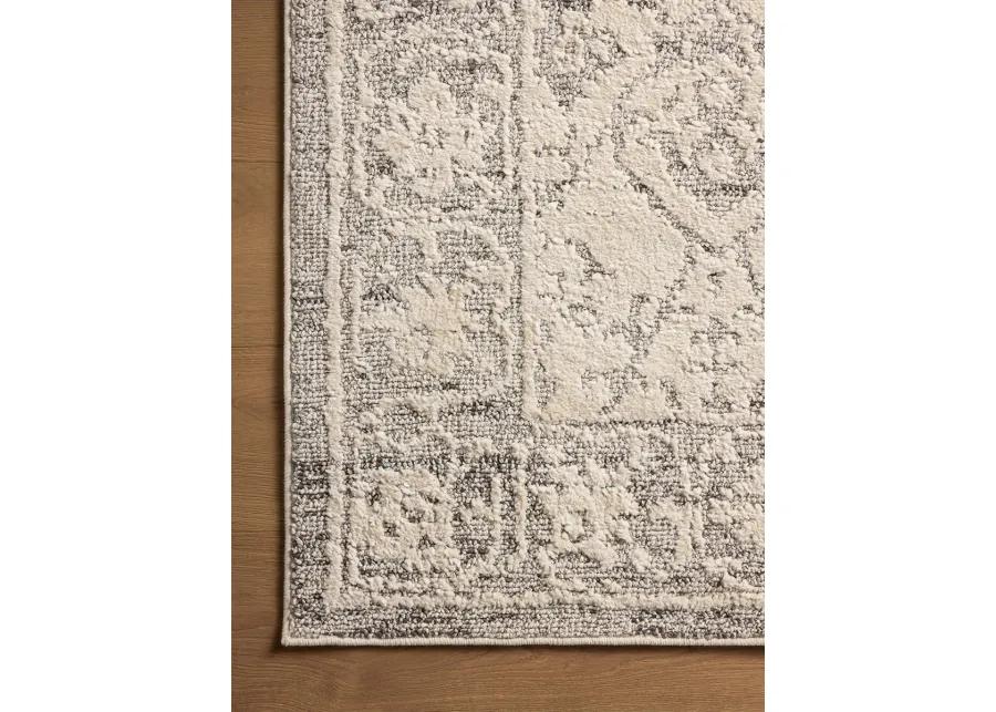 Gigi Ivory/Stone 2'7" x 4' Accent Rug by Magnolia Home by Joanna Gaines x Loloi