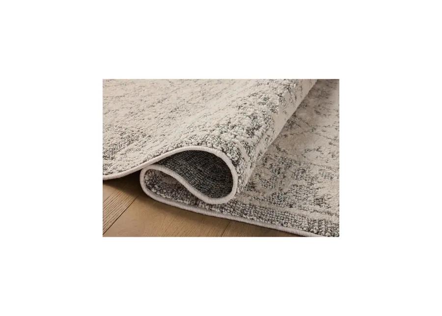 Gigi Ivory/Stone 2'7" x 4' Accent Rug by Magnolia Home by Joanna Gaines x Loloi