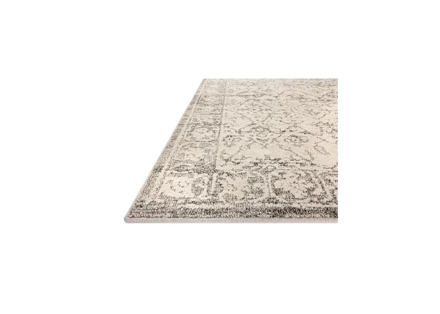 Gigi Ivory/Stone 2'7" x 4' Accent Rug by Magnolia Home by Joanna Gaines x Loloi