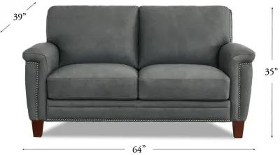 Sherwood Top Grain Leather Loveseat