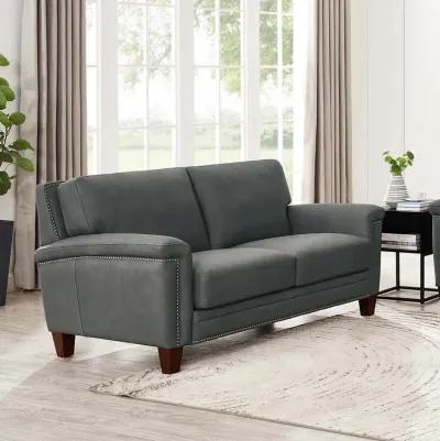 Sherwood Top Grain Leather Loveseat