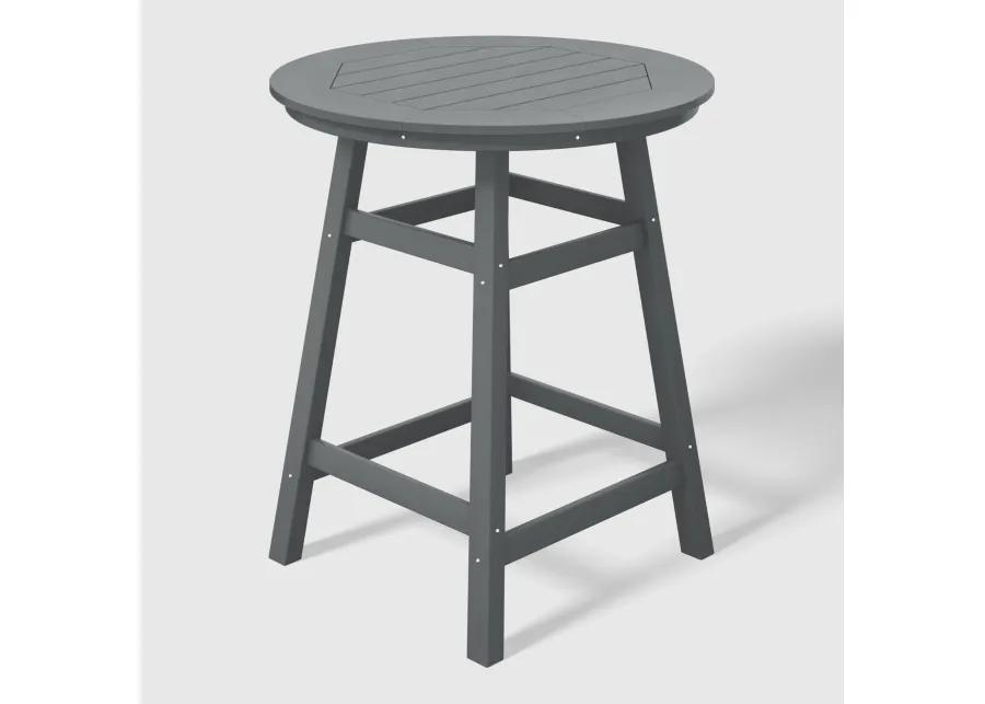 WestinTrends Outdoor 35" HDPE Round Patio Counter Height Bar Table