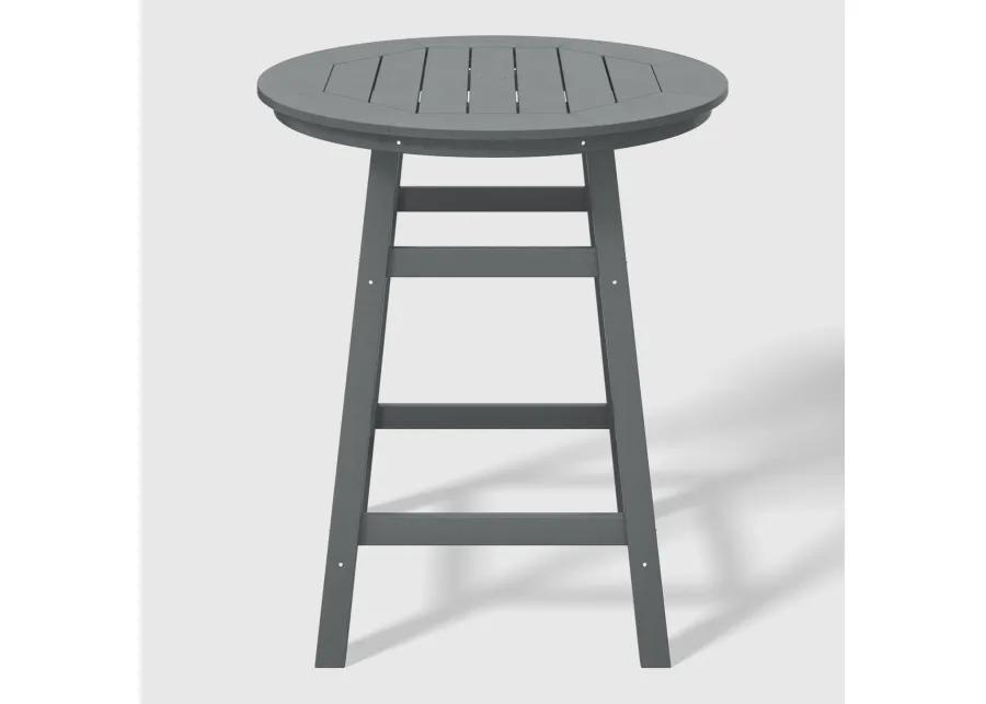 WestinTrends Outdoor 35" HDPE Round Patio Counter Height Bar Table