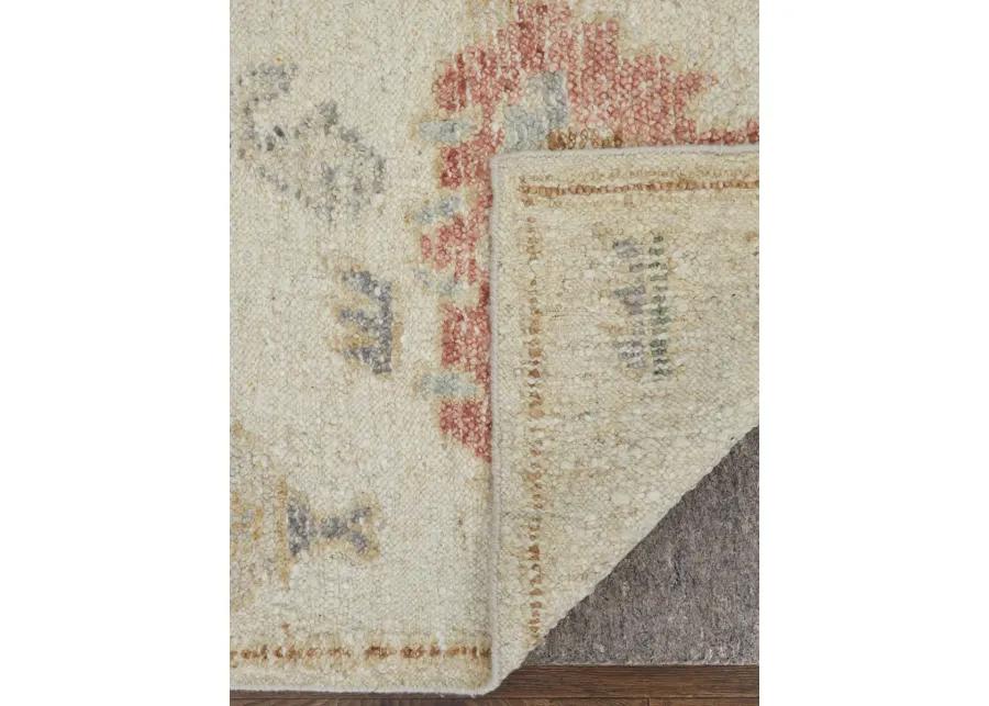 Grafton 69FLF 7'9" x 9'9" Ivory/Orange/Gray Rug