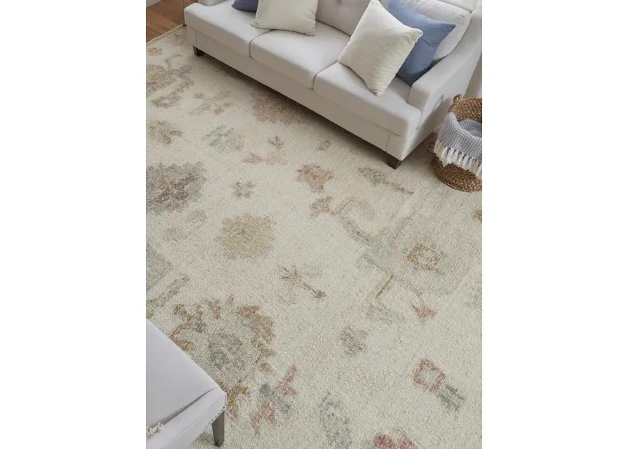 Grafton 69FLF 7'9" x 9'9" Ivory/Orange/Gray Rug