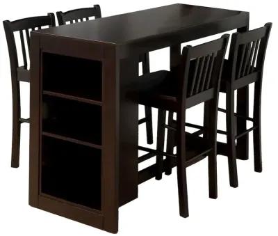 Jofran Tribeca Five Piece Counter Height 48 Contemporary Dining Set