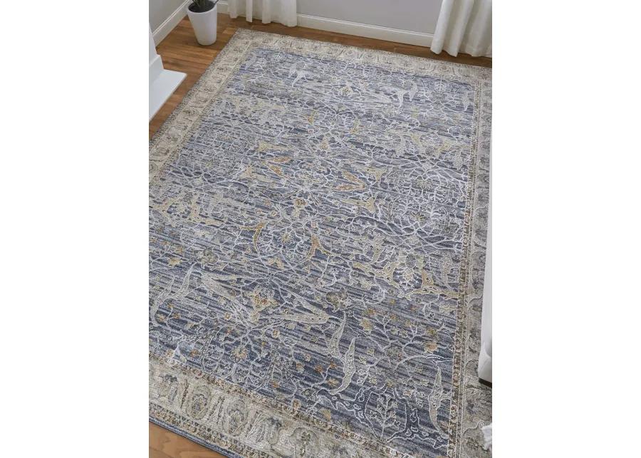 Pasha 39M4F 6'7" x 9'6" Blue/Taupe/Ivory Rug