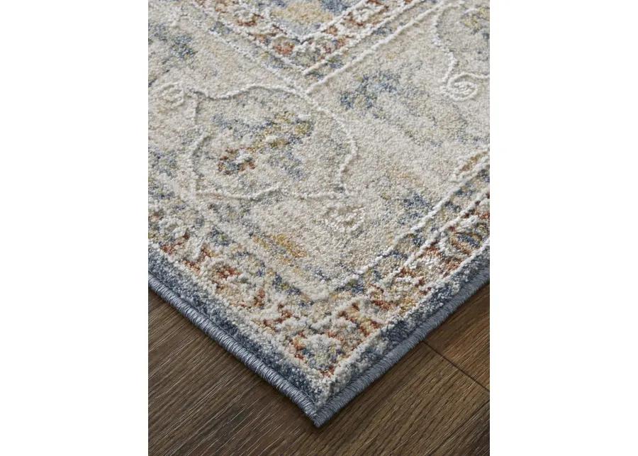 Pasha 39M4F 6'7" x 9'6" Blue/Taupe/Ivory Rug