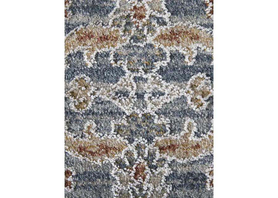 Pasha 39M4F 6'7" x 9'6" Blue/Taupe/Ivory Rug