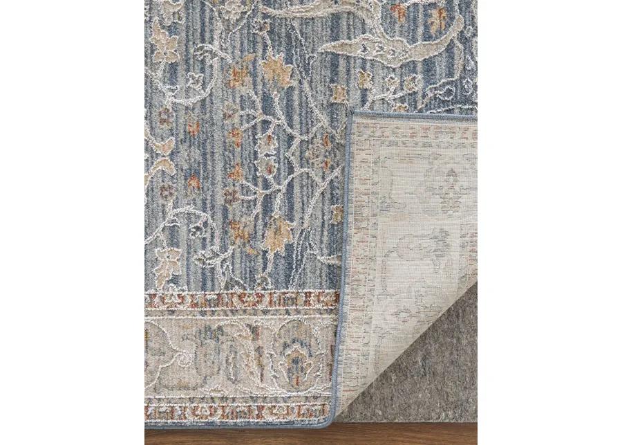 Pasha 39M4F 6'7" x 9'6" Blue/Taupe/Ivory Rug