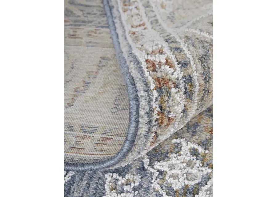 Pasha 39M4F 6'7" x 9'6" Blue/Taupe/Ivory Rug