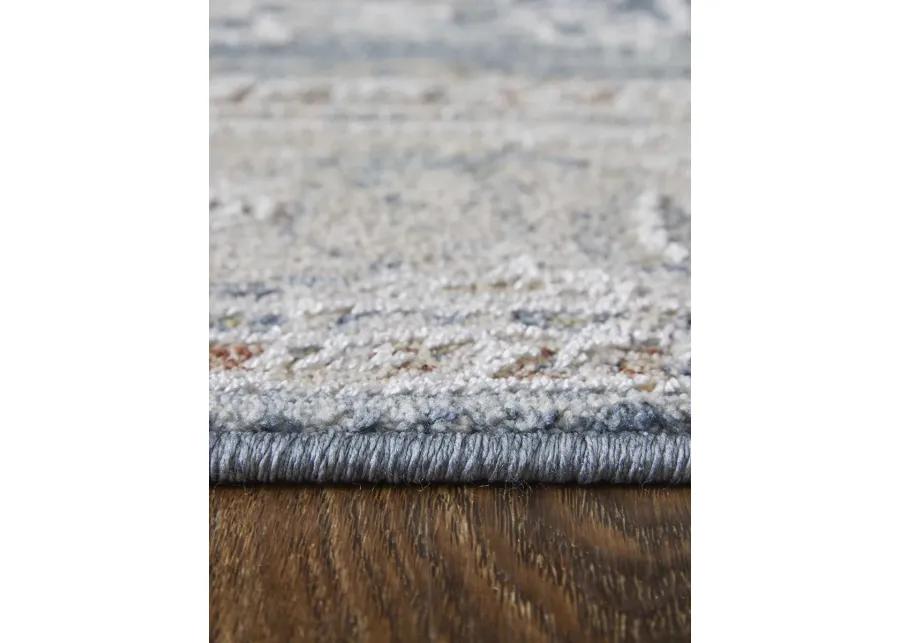 Pasha 39M4F 6'7" x 9'6" Blue/Taupe/Ivory Rug