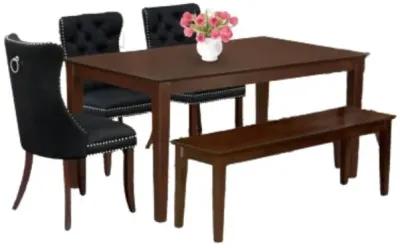 6 Piece Dining Table Set Consists of a Rectangle Kitchen Table