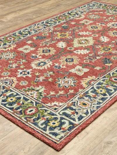 Alfresco 5' x 8' Red Rug