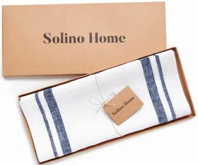 Solino Home 100% Pure Linen Table Runner | French Stripe