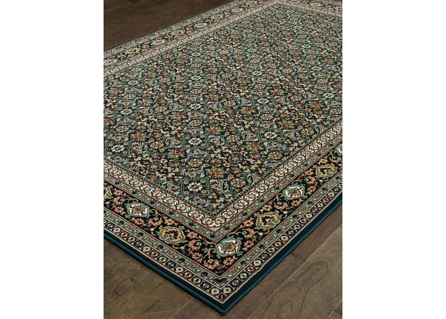 Kashan 7'10" x 10'10" Navy Rug