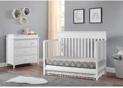 Oxford Baby Castle Hill 4 In 1 Crib Barn White