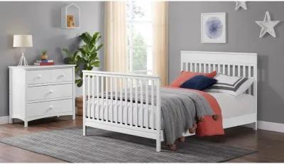 Oxford Baby Castle Hill 4 In 1 Crib Barn White