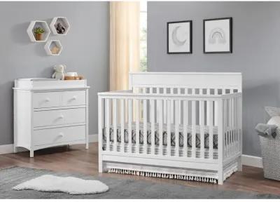 Oxford Baby Castle Hill 4 In 1 Crib Barn White