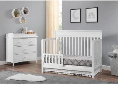 Oxford Baby Castle Hill 4 In 1 Crib Barn White