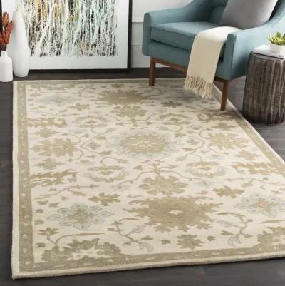 Caesar CAE-1197 8' Square Beige Rug