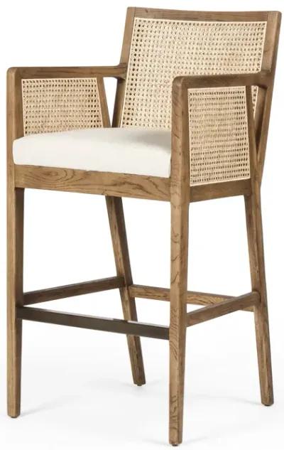 Antonia Cane Arm Bar Stool in Brown