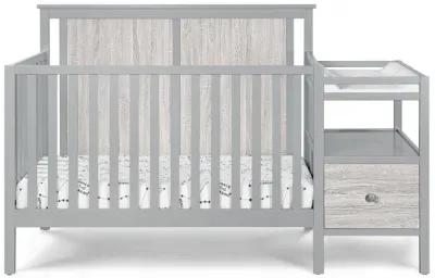 Sutie Bebe Connelly 4-in-1 Crib and Changer Combo Gray/Rockport Gray