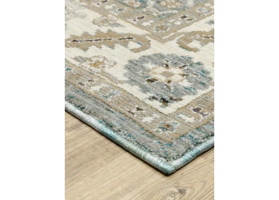 Andorra 7'10" Blue Rug