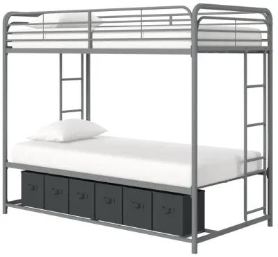 Bethia Twin/Twin Bunk Bed with Storage Bins