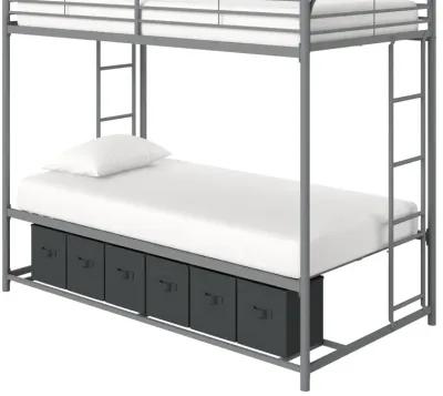 Bethia Twin/Twin Bunk Bed with Storage Bins