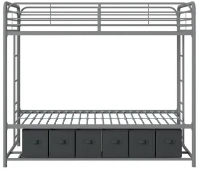 Bethia Twin/Twin Bunk Bed with Storage Bins