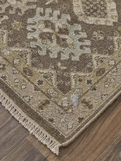 Corbitt 0610F 5'6" x 8'6" Brown/Ivory Rug