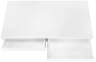 Monarch Specialties I 7554 Computer Desk, Home Office, Laptop, Storage Drawers, 48"L, Work, Metal, Laminate, White, Contemporary, Modern