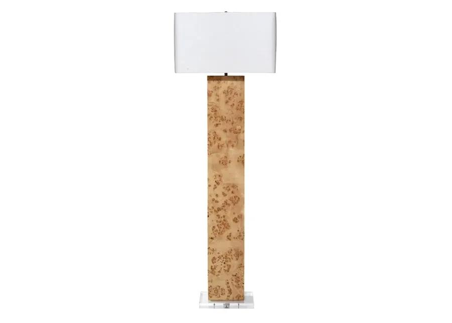 Parallel Burl Floor Lamp