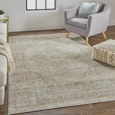 Aura 3734F Ivory/Gold 5' x 8' Rug