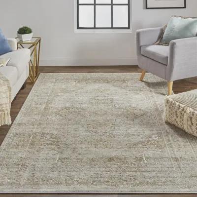 Aura 3734F Ivory/Gold 5' x 8' Rug