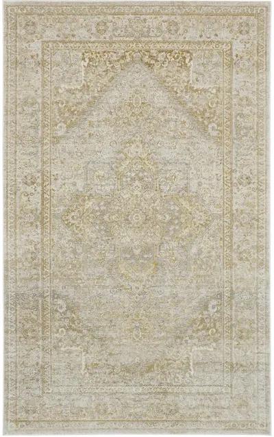 Aura 3734F Ivory/Gold 5' x 8' Rug