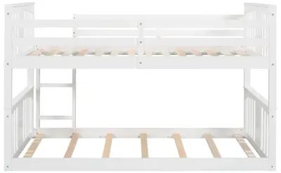 Twin Over Twin Bunk Bed With Ladder