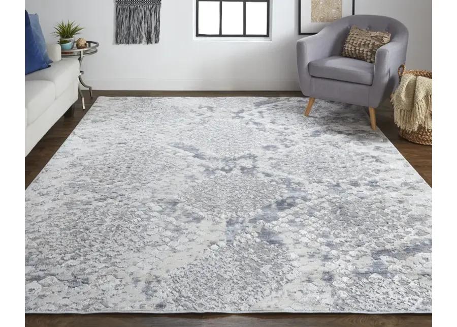 Laina 39GIF Silver/Gray/Blue 4' x 6' Rug