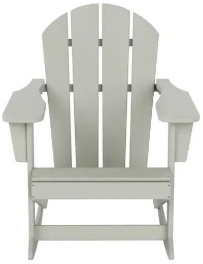 WestinTrends 3-Piece Outdoor Patio Rocking Adirondack Chairs with Side Table Set