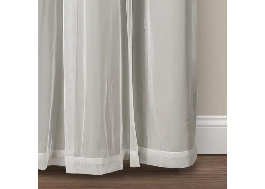 Lush Décor Grommet Sheer Panels With Insulated Blackout Lining