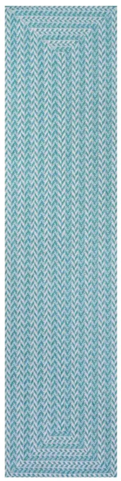 Chevron Modern Concentric Squares Indoor/Outdoor Area Rug