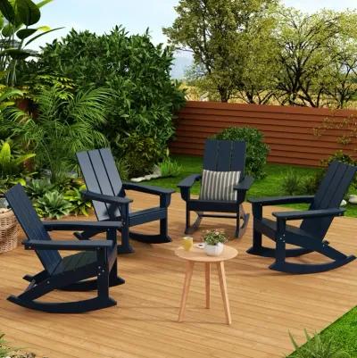 WestinTrends Modern Adirondack Outdoor Rocking Chair (Set of 4)