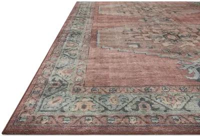 Heidi HEI05 Spice/Aqua 3'6" x 5'6" Rug by Loloi II