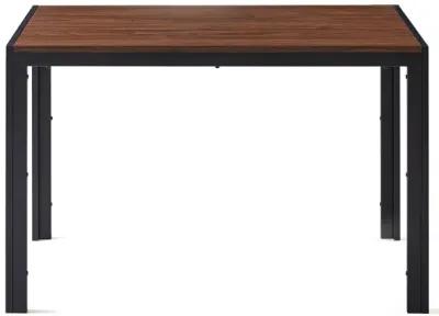 Creative Design Veneered MDF Wood Structure Rectangular Walnut Dining Table