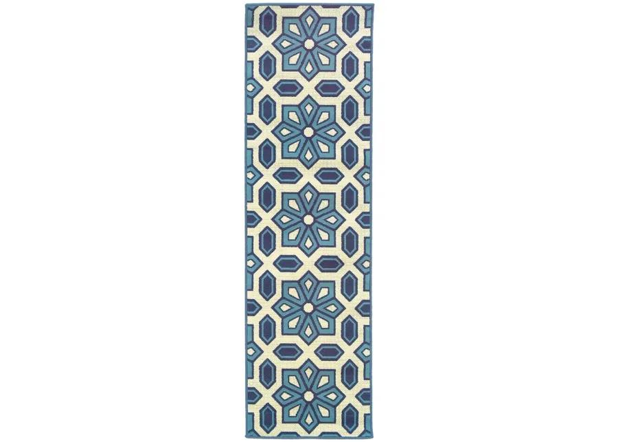 Caspian 2'3" x 7'6" Ivory Rug