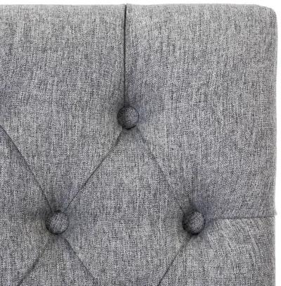 WestinTrends 29" Linen Fabric Tufted Upholstered Bar Stool (Set of 2), Antique Grey