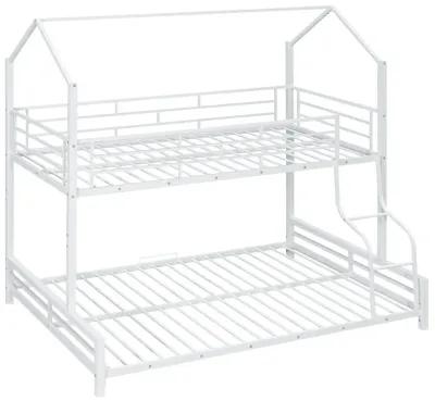 Merax Metal House Bunk Bed 2 Beds in 1