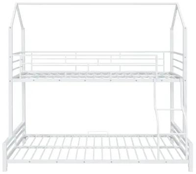 Merax Metal House Bunk Bed 2 Beds in 1