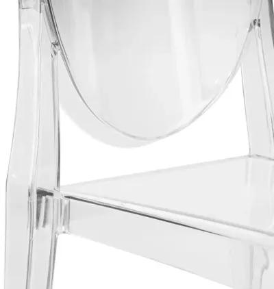 LeisureMod Marion Transparent Acrylic Modern Chair